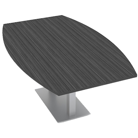 Skutchi Designs Boat Shaped 6 Person Conference Room Table, 46" W, 6 ft. L, 29" H, Asian Night HAR-BOT-46X72-DOU-ASIANNIGHT